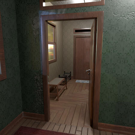 a room for the resident to change shoes and for a simple clean-up before entering the bedroom. some people call it as "mudroom".