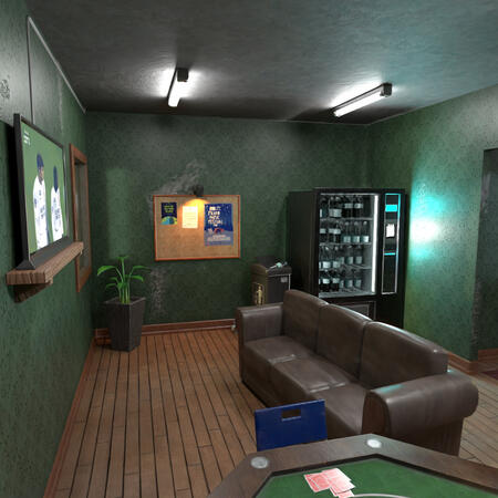 another view of the common room.